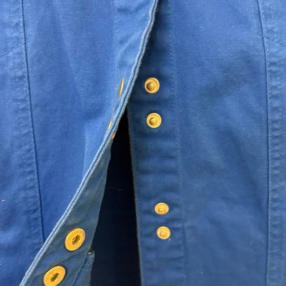 Dressbarn Vibrant Blue Jean Jacket. Size 1X - Picture 5 of 9